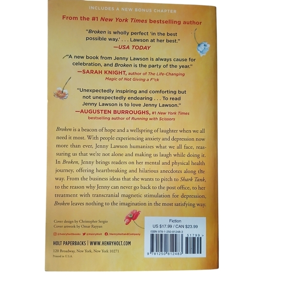 Jenny Lawson 'Broken' Book Paperback 2012 Biography Novel - Picture 2 of 7